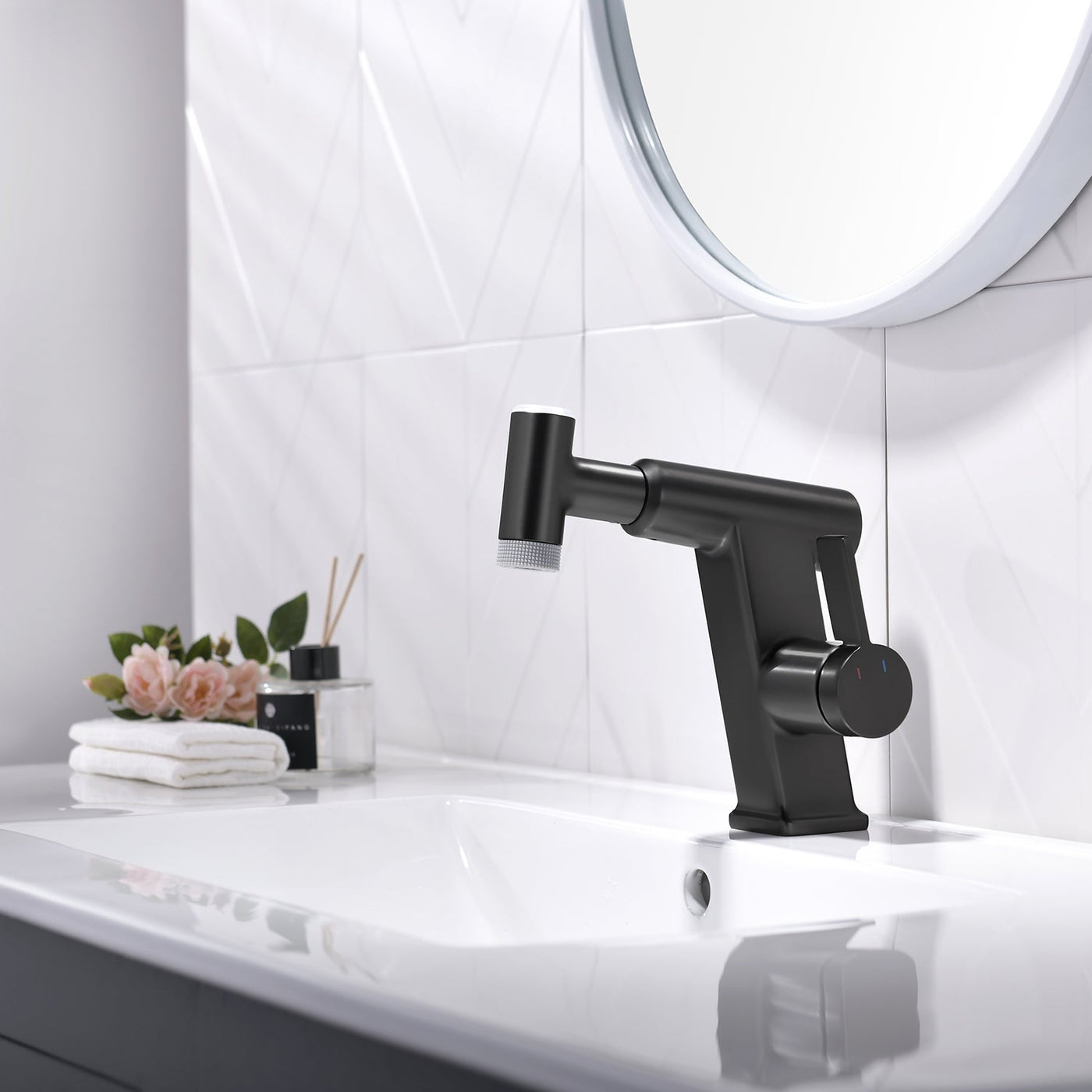 Metora Pull-Out Faucet with Temperature Display & LED Light - BF2207