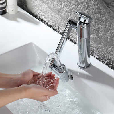 Metora 360° Rotatable Single-Hole Bathroom Faucet-BF2208