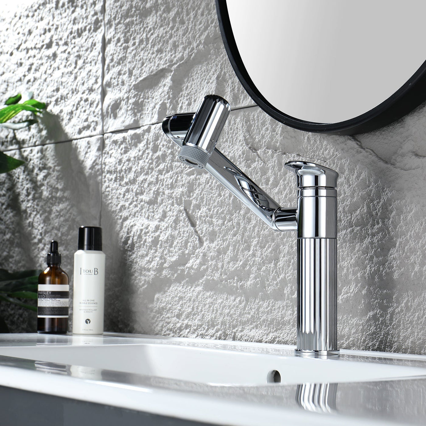 Metora 360° Rotatable Single-Hole Bathroom Faucet-BF2208