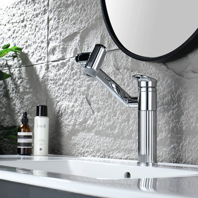 Metora 360° Rotatable Single-Hole Bathroom Faucet-BF2208