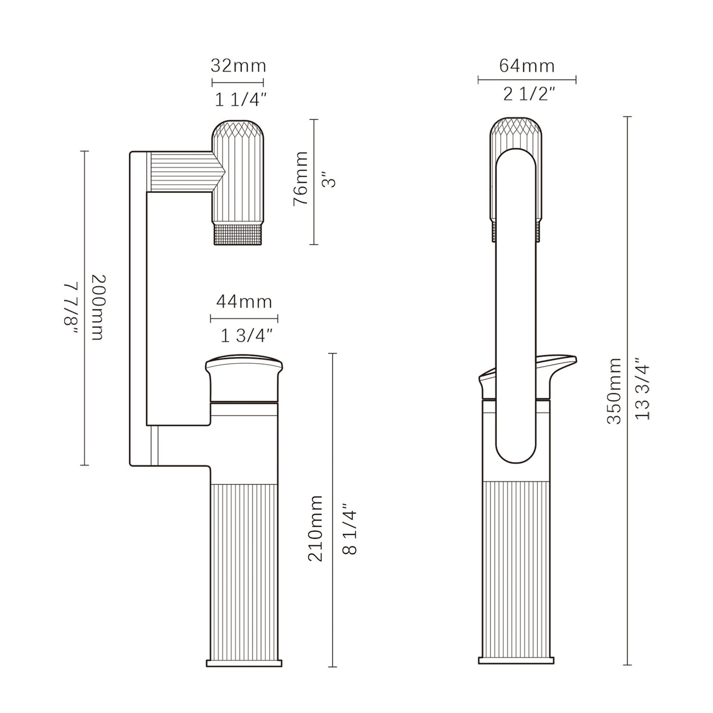 Metora 360° Rotatable Single-Hole Bathroom Faucet-BF2208