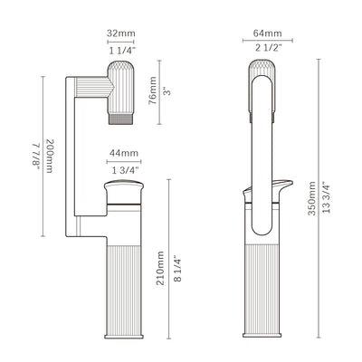 Metora 360° Rotatable Single-Hole Bathroom Faucet-BF2208