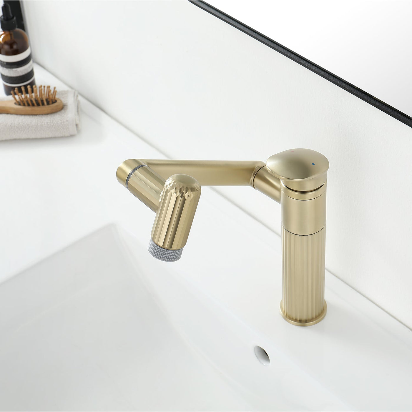 Metora 360° Rotatable Single-Hole Bathroom Faucet-BF2208