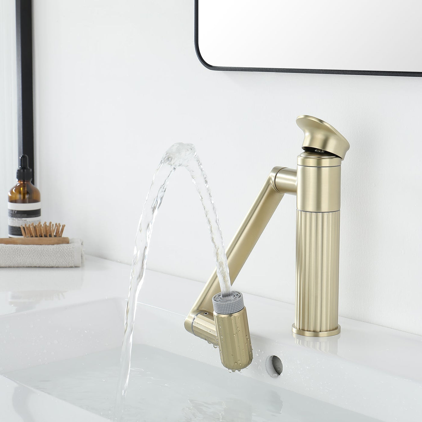 Metora 360° Rotatable Single-Hole Bathroom Faucet-BF2208