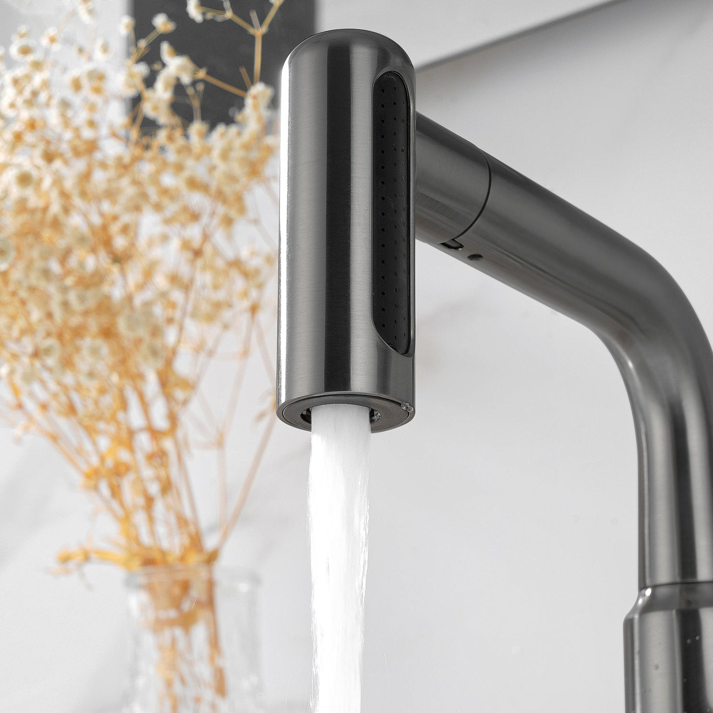 Metora Single-Hole Waterfall & Pull-Out Liftable Bathroom Faucet-BF2209