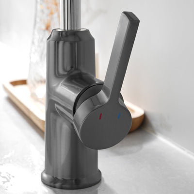 Metora Single-Hole Waterfall & Pull-Out Liftable Bathroom Faucet-BF2209