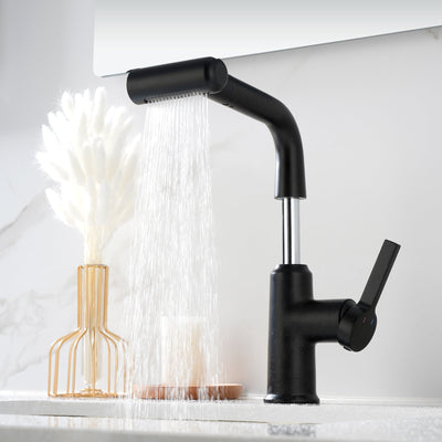 Metora Single-Hole Waterfall & Pull-Out Liftable Bathroom Faucet-BF2209