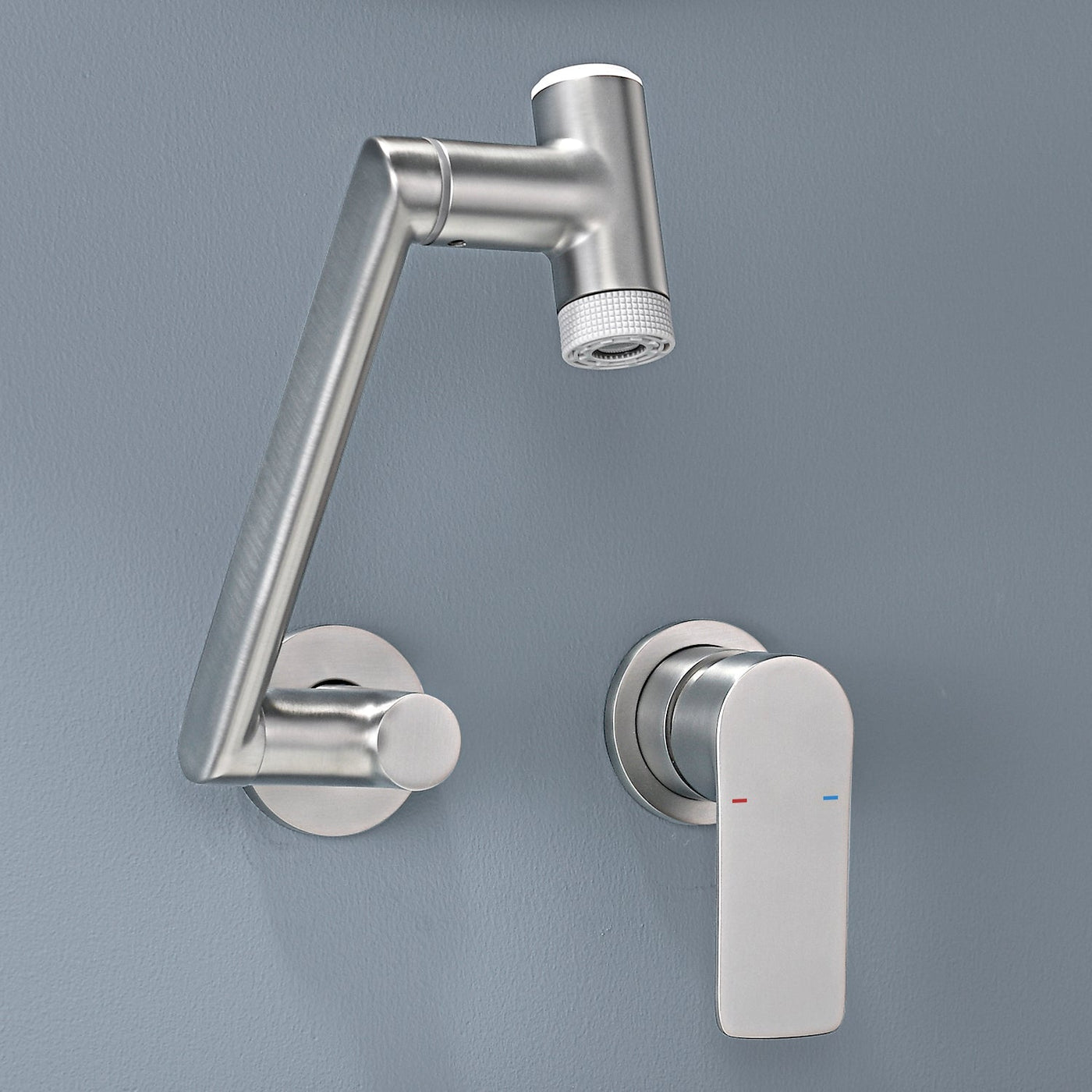 Metora Single-Handle Wall Mount Bathroom Faucet with Temperature Display-BFWM2401