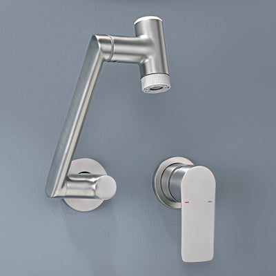 Metora Single-Handle Wall Mount Bathroom Faucet with Temperature Display-BFWM2401