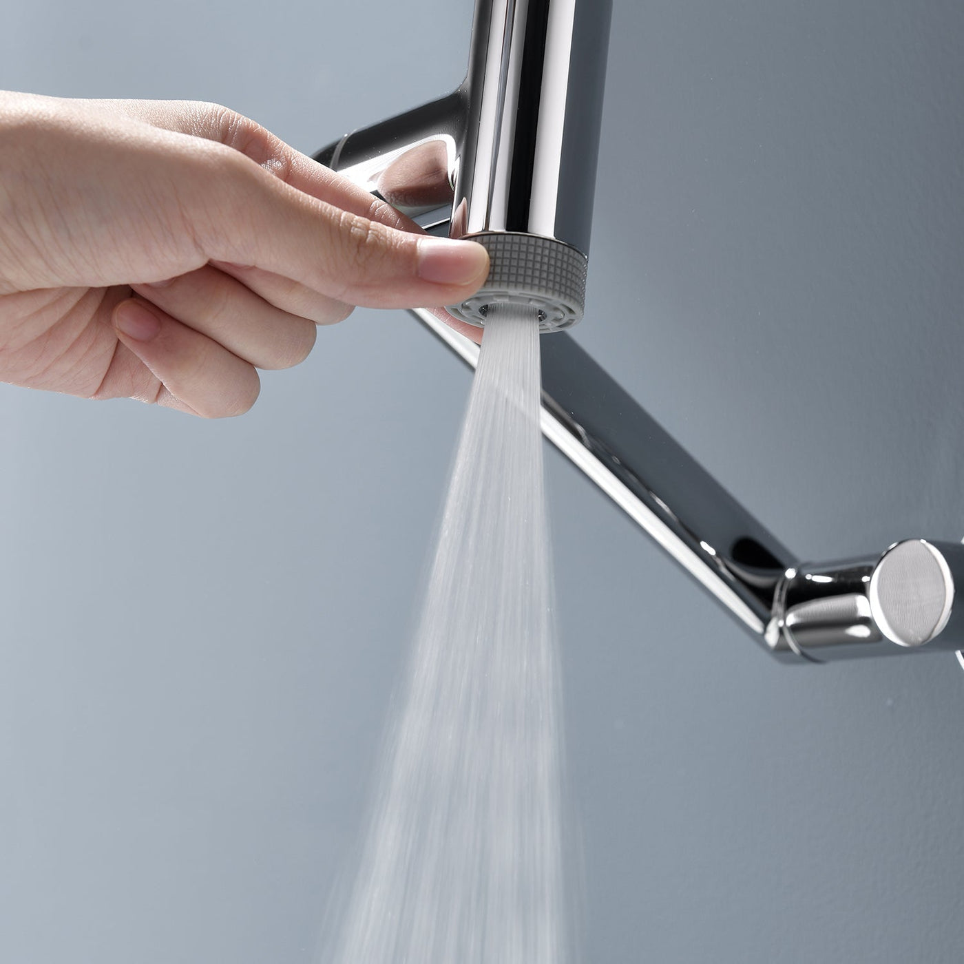 Metora Single-Handle Wall Mount Bathroom Faucet with Temperature Display-BFWM2401