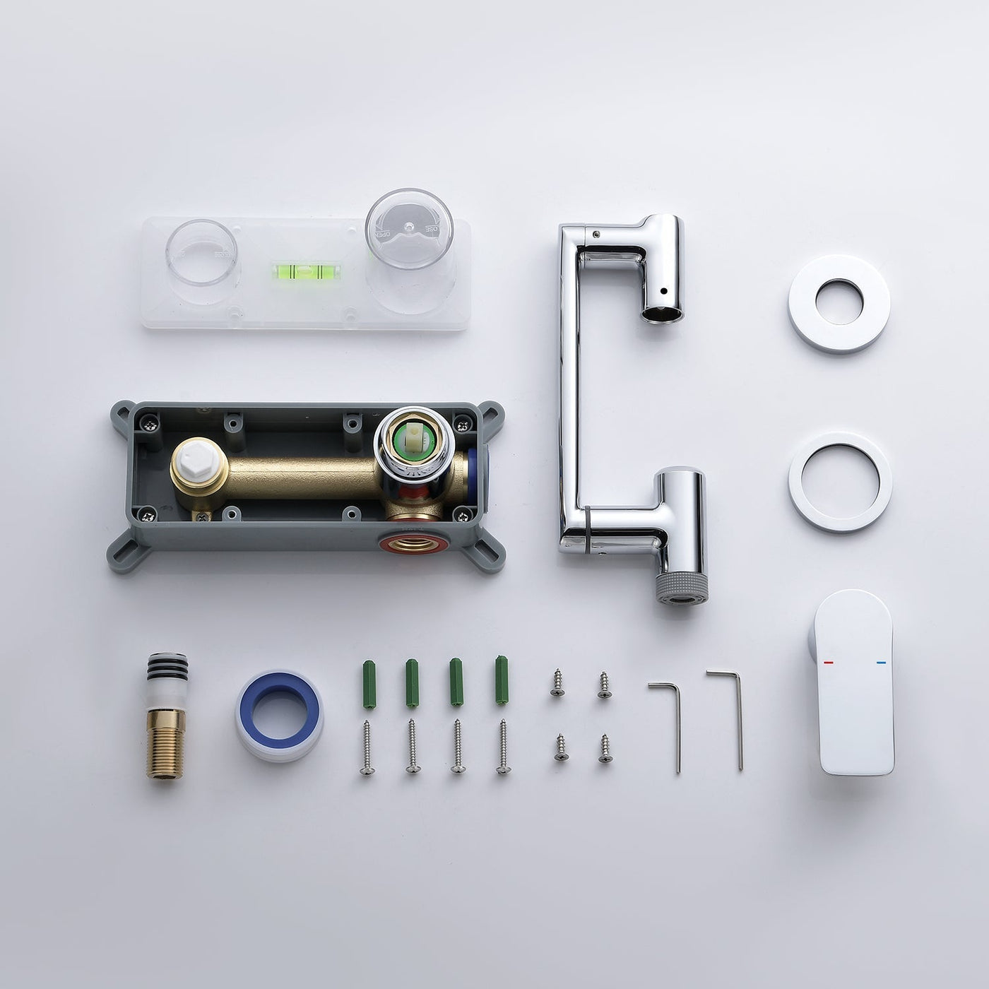 Metora Single-Handle Wall Mount Bathroom Faucet with Temperature Display-BFWM2401