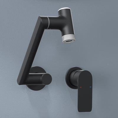 Metora Single-Handle Wall Mount Bathroom Faucet with Temperature Display-BFWM2401