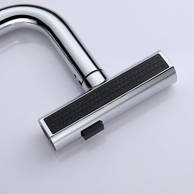 Recertified-Metora Two-Handle Widespread Waterfall & Pull-Out Bathroom Faucet with Temperature Display-BFWS2401-US