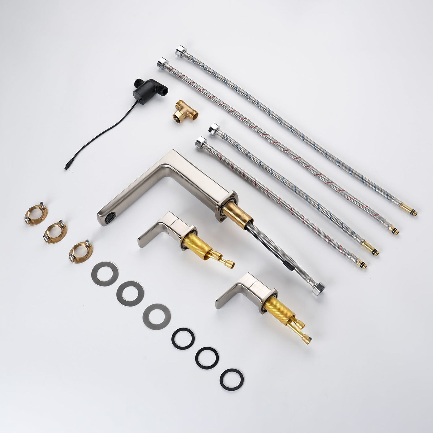 Metora Widespread 2-handle Bathroom Faucet with Temperature Display-BFWS2402