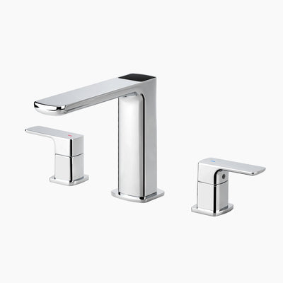 Metora Widespread 2-handle Bathroom Faucet with Temperature Display-BFWS2402