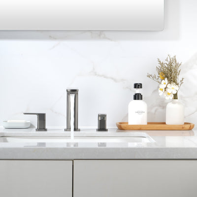 Metora Widespread 2-handle Bathroom Faucet with Temperature Display-BFWS2402