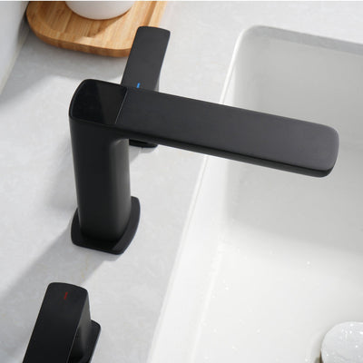 Metora Widespread 2-handle Bathroom Faucet with Temperature Display-BFWS2402