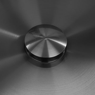 Metora Stainless Steel Round Countertop Bathroom Vessel Sink-BVS2401 with Single-Hole Rotatable Bathroom Faucet-BF2204