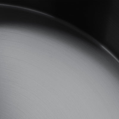 Metora Modern Stainless Steel Oval Above Counter Bathroom Vessel Sink with Pop-Up Drain Stopper-BVS2403