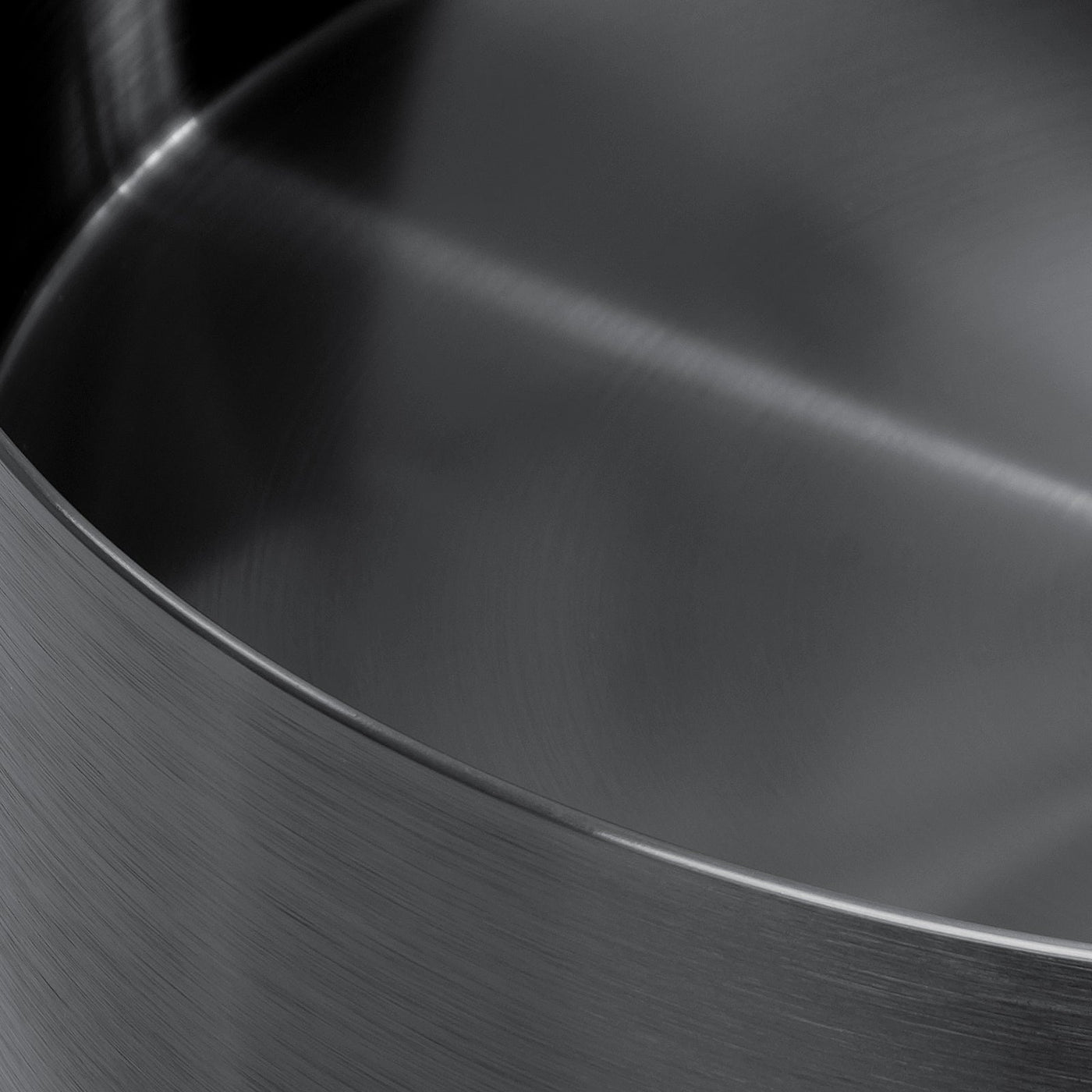 Metora Modern Stainless Steel Oval Above Counter Bathroom Vessel Sink-BVS2403 with Single-Hole Rotatable Faucet-BF2204