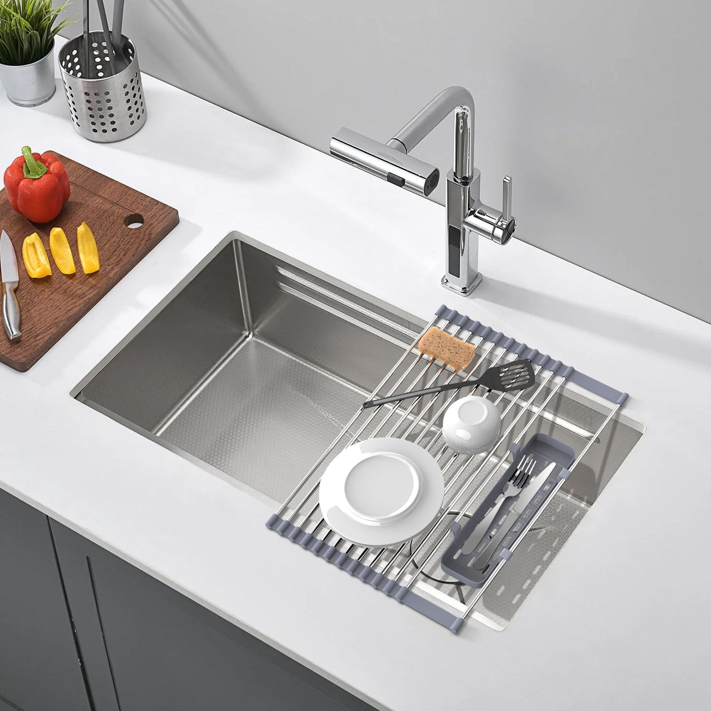 Metora Expandable Roll Up Dish Drying Rack - DDR2201