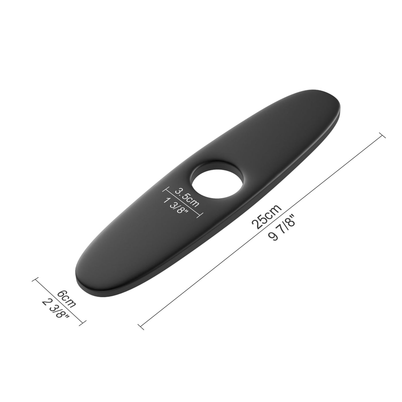 Metora Sink Cover Plate for 1 or 3 Hole Bathroom or Kitchen Faucet-FCP2201