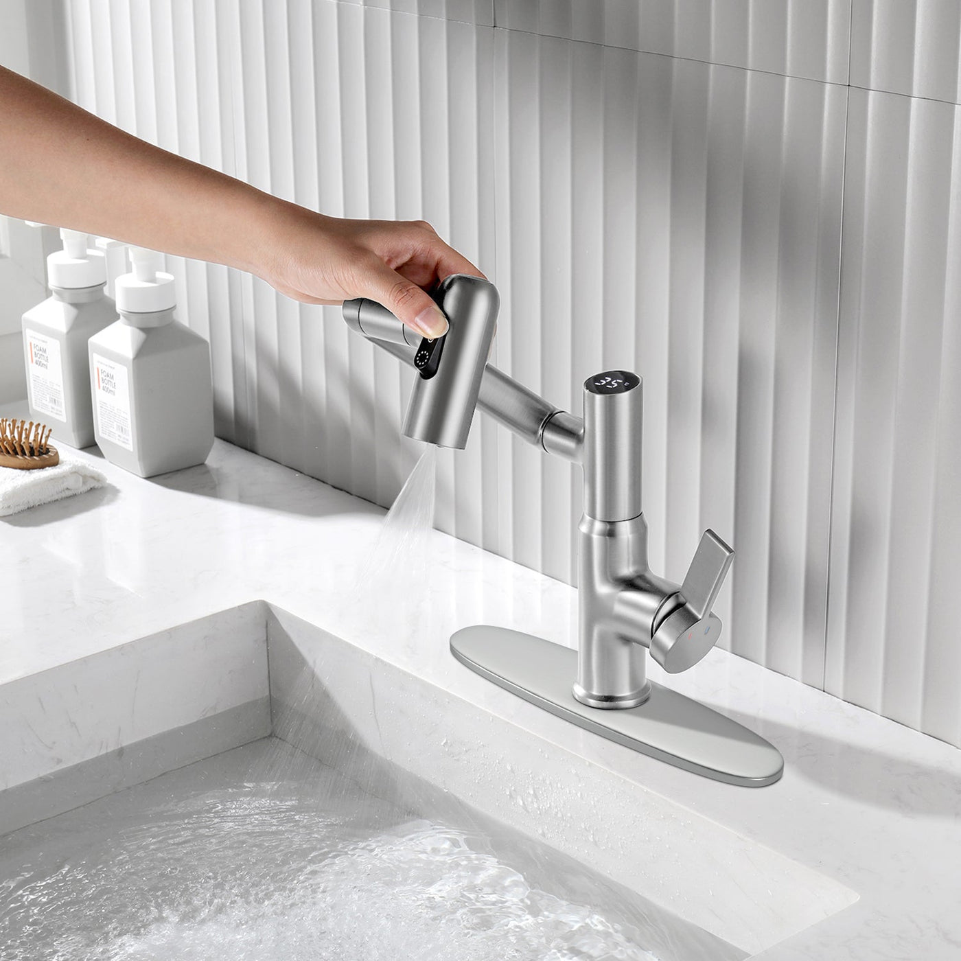 Metora Sink Cover Plate for 1 or 3 Hole Bathroom or Kitchen Faucet-FCP2201