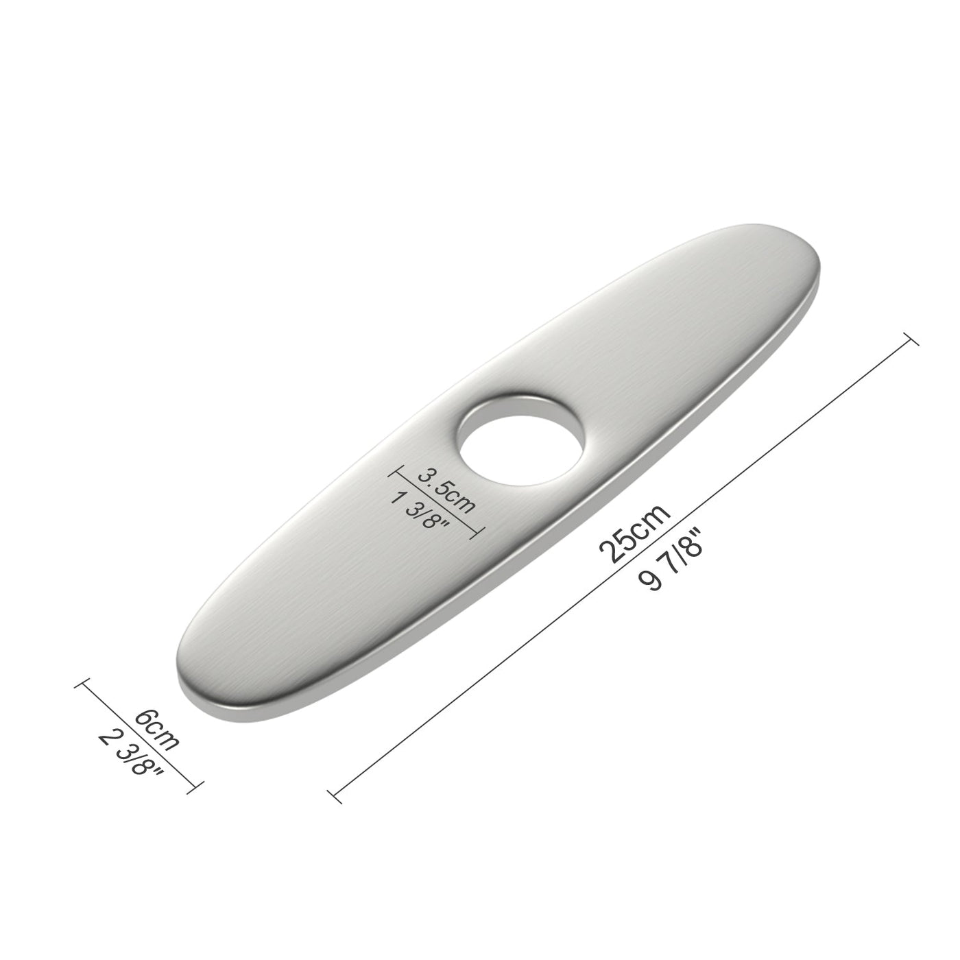 Metora Sink Cover Plate for 1 or 3 Hole Bathroom or Kitchen Faucet-FCP2201