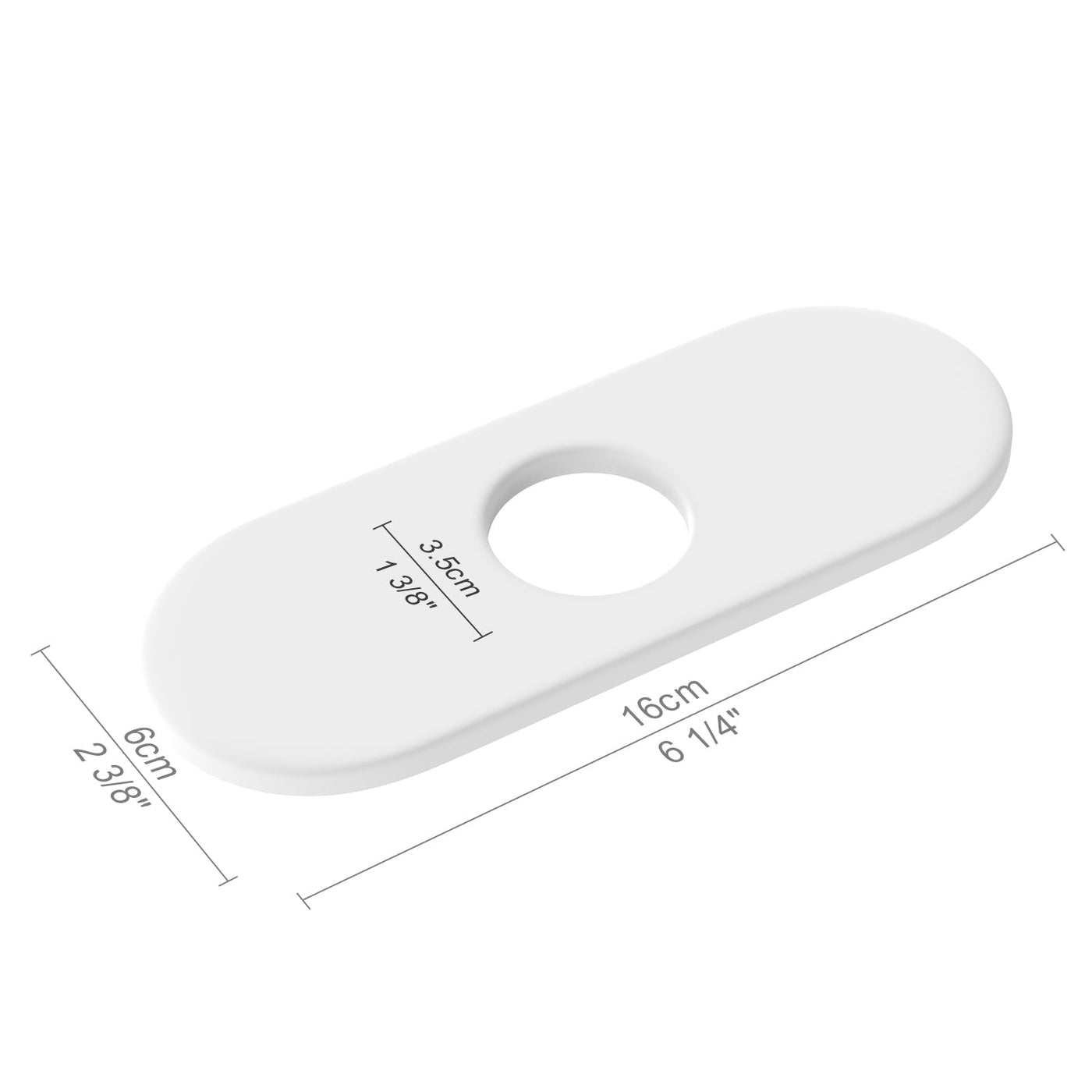 Metora Sink Cover Plate for 1 or 3 Hole Bathroom or Kitchen Faucet-FCP2201