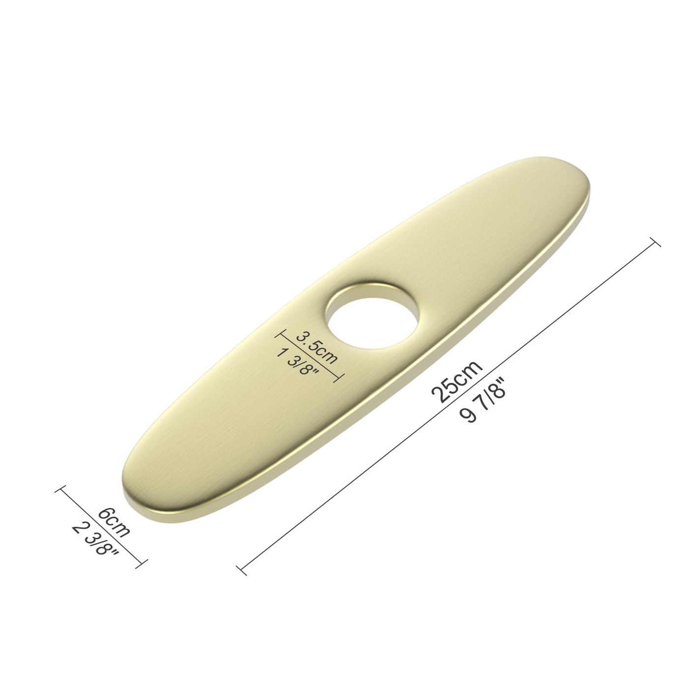 Metora Sink Cover Plate for 1 or 3 Hole Bathroom or Kitchen Faucet-FCP2201