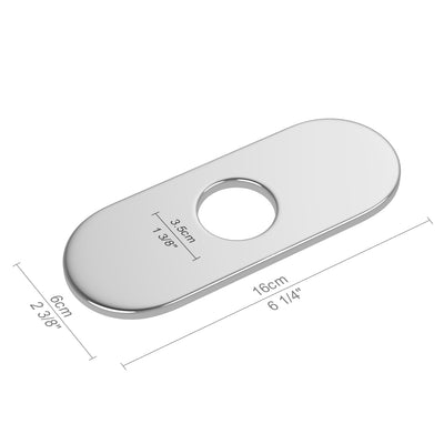 Metora Sink Cover Plate for 1 or 3 Hole Bathroom or Kitchen Faucet-FCP2201