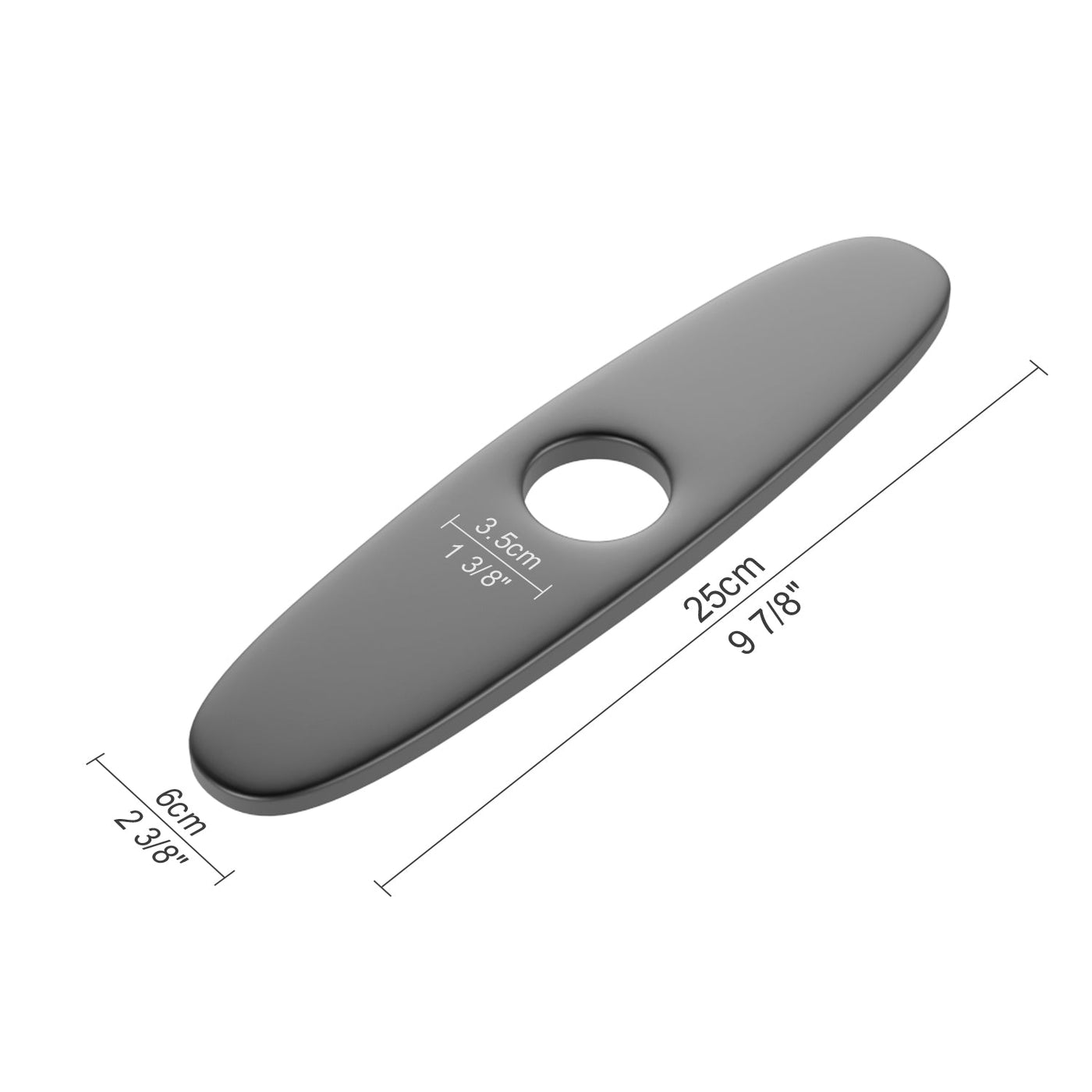 Metora Sink Cover Plate for 1 or 3 Hole Bathroom or Kitchen Faucet-FCP2201