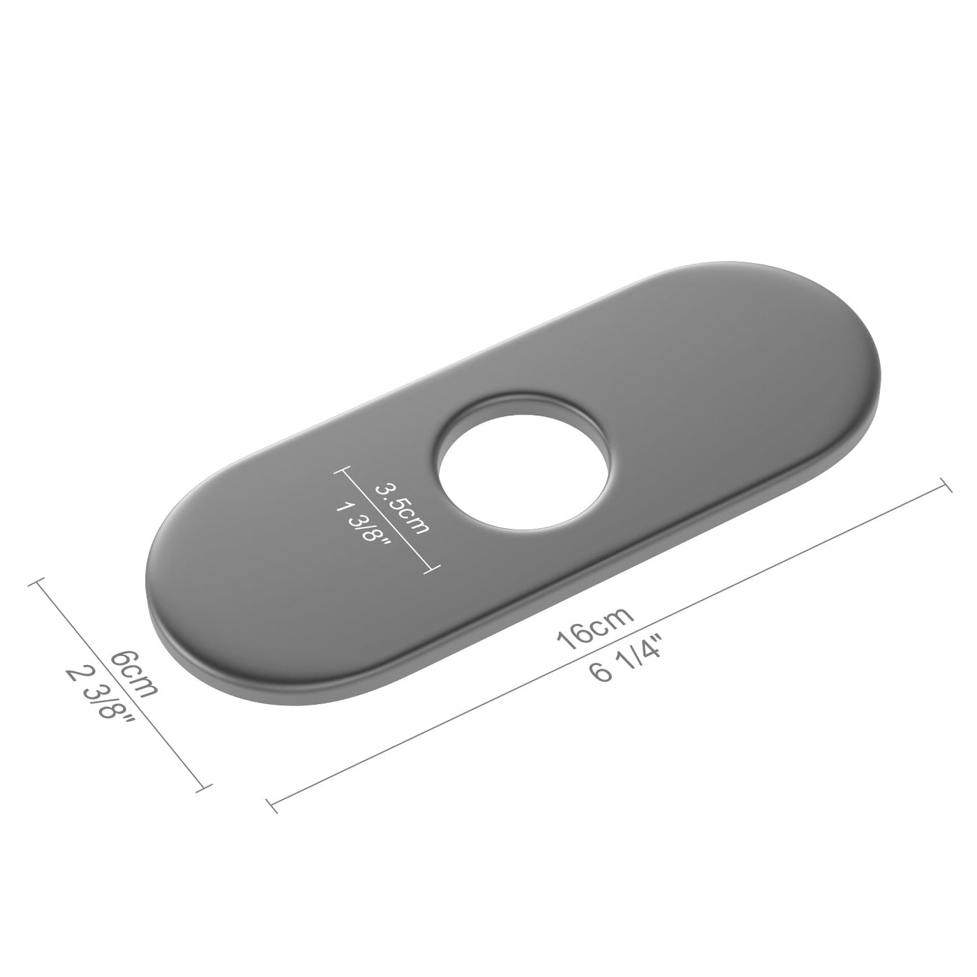 Metora Sink Cover Plate for 1 or 3 Hole Bathroom or Kitchen Faucet-FCP2201