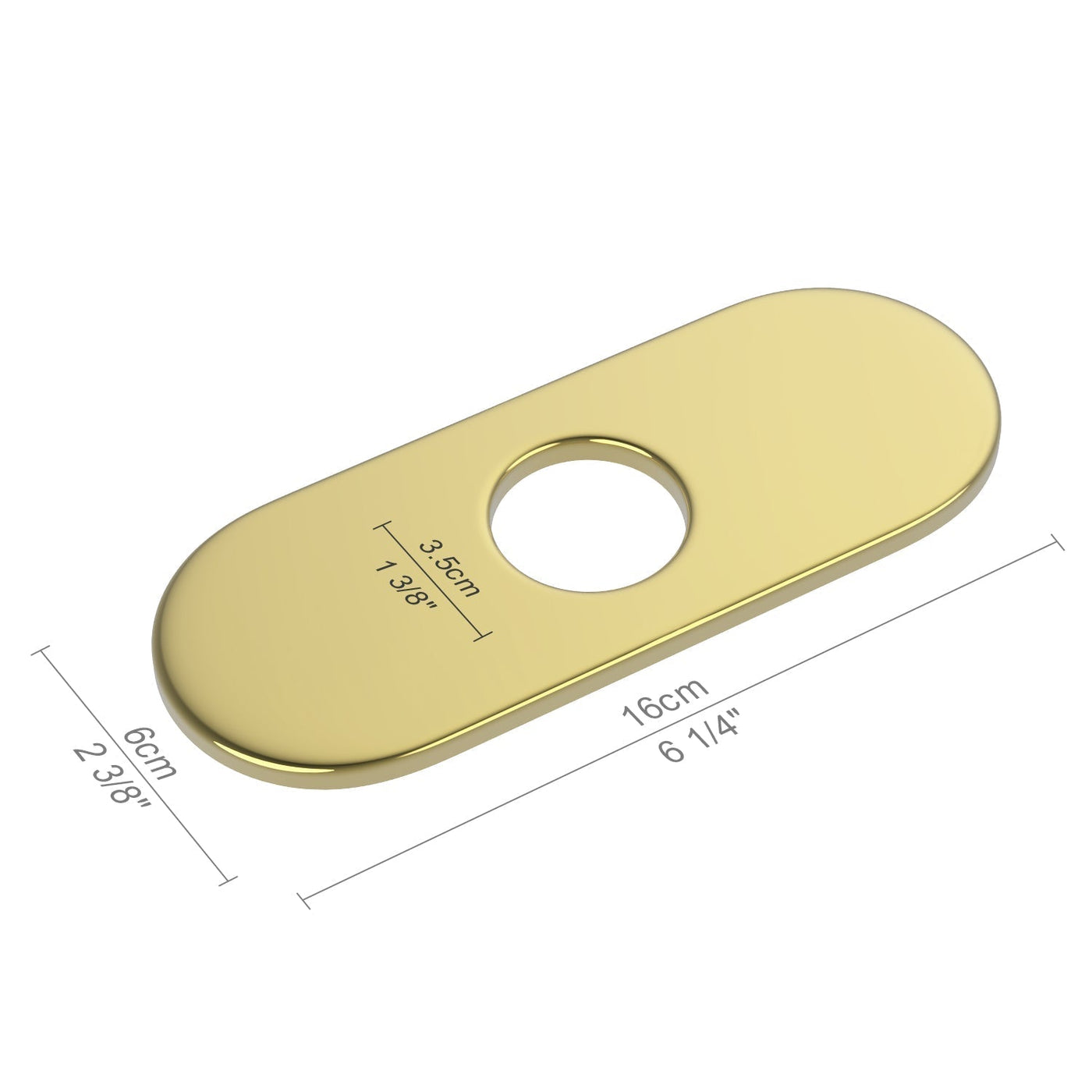 Metora Sink Cover Plate for 1 or 3 Hole Bathroom or Kitchen Faucet-FCP2201