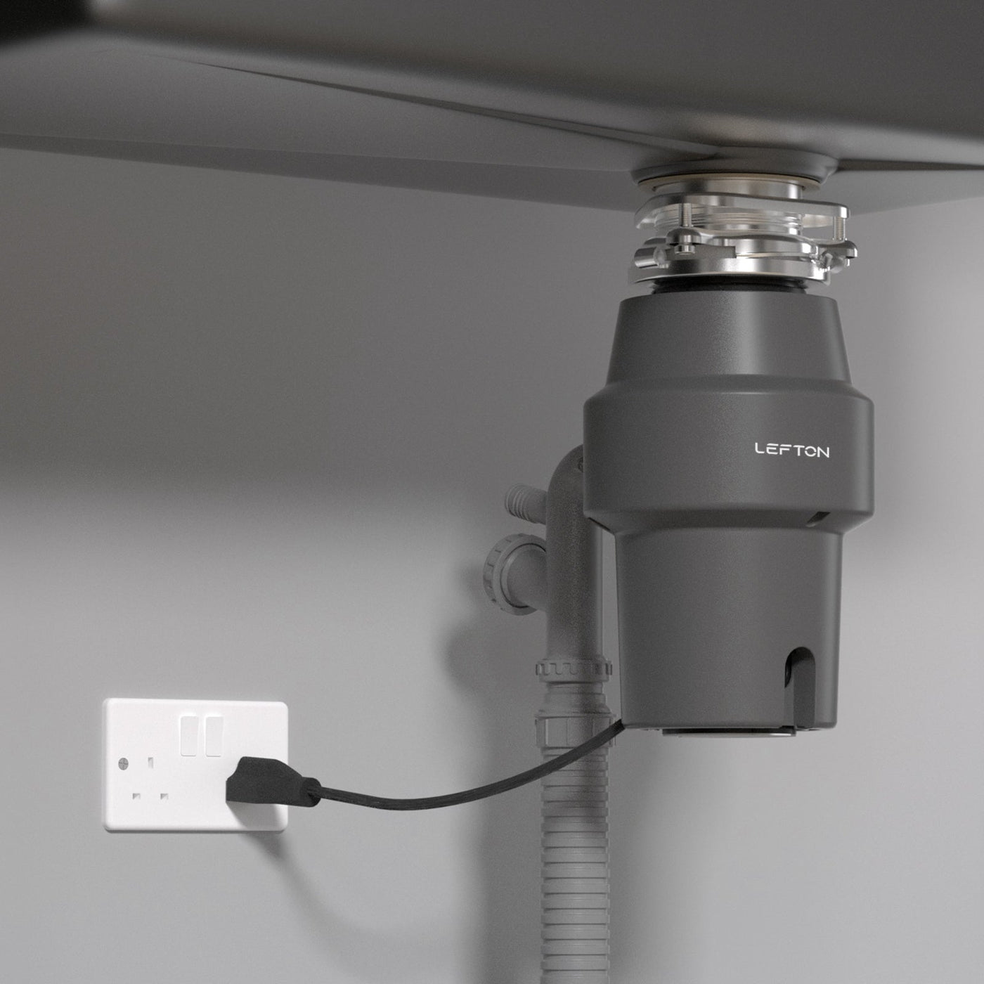 Metora 17"x17" Stainless Steel Concealed RV & Kitchen Bar Workstation Sink with-BS2502 with 1/2 HP Garbage Disposal