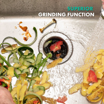 Recertified-Metora 3/4 HP Continuous Feed Food Waste Garbage Disposal-LGD-714-US