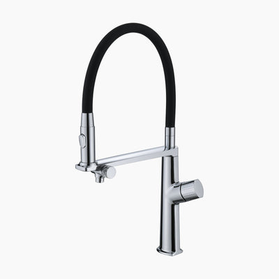 Metora Copper Kitchen Single-Hole Rotatable Faucet with Water Filter-KF2208
