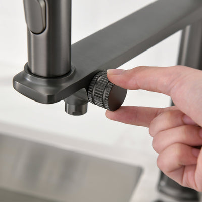 Metora Copper Kitchen Single-Hole Rotatable Faucet with Water Filter-KF2208