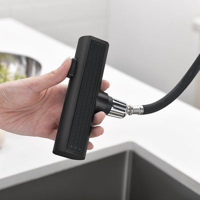 Metora Waterfall & Pull-Out Kitchen Faucet with Temperature Display-KF2209