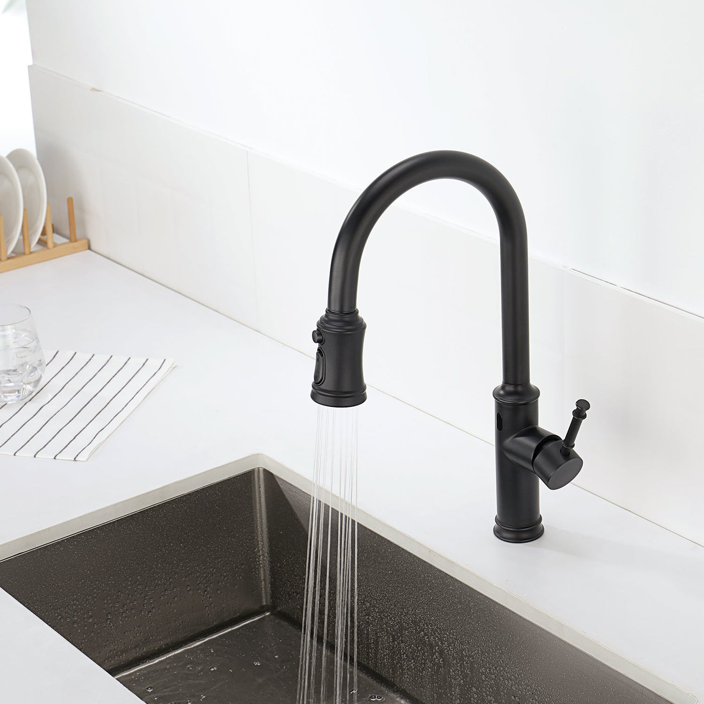 Metora Touchless Sensor & Pull-Down Kitchen Faucet - KF2210