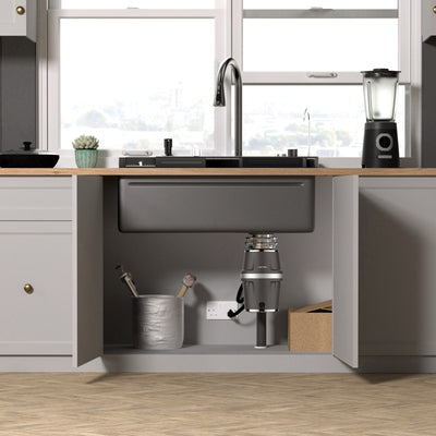 Metora 33x22 Inch Stainless Steel Single Bowl Kitchen Sink-KS2206L with 3/4 HP Garbage Disposal LGD-714