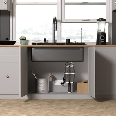 Metora Waterfall Faucet Kitchen Sink- KS2207 with 3/4 HP Garbage Disposal LGD-714