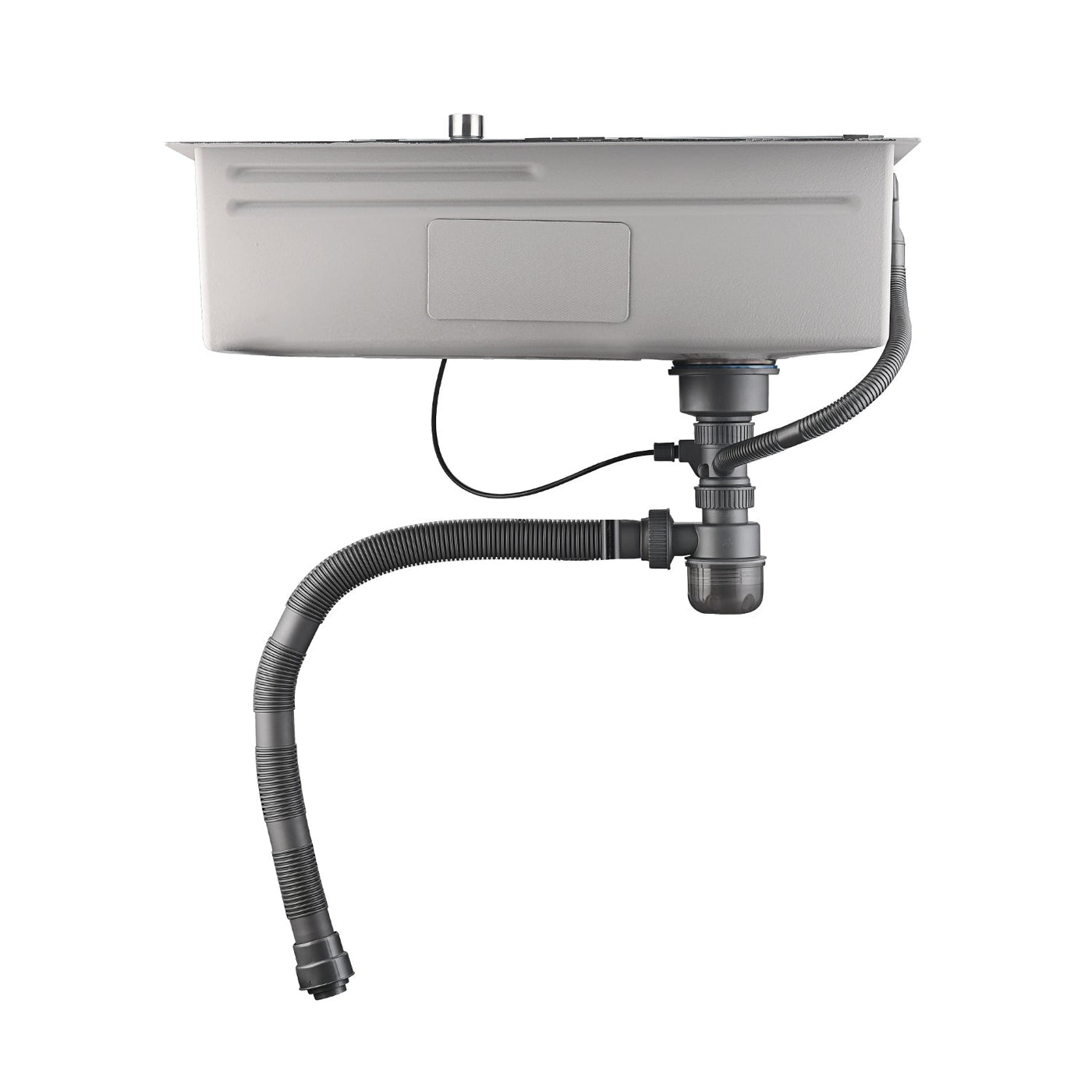 Recertified-Two Waterfall Faucets Kitchen Sink with Digital Temperature Display & LED Lighting-KS2206-EU