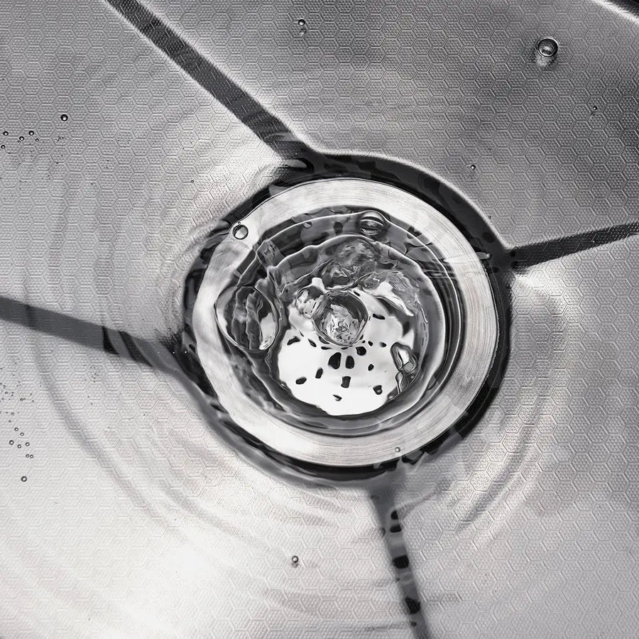 Metora 33x22 Inch Waterfall Faucet Kitchen Sink with Digital Temperature Display & LED Lighting-KS2207L