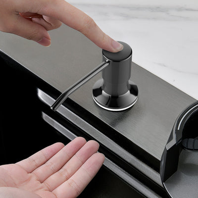 Metora Two Outlets Waterfall Faucet Kitchen Sink with Digital Temperature Display & LED Lighting-KS2208