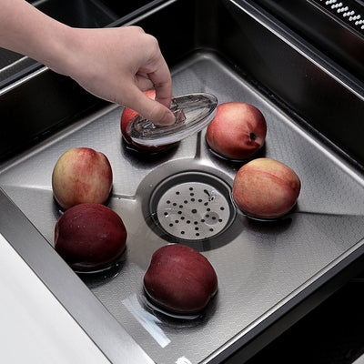 Metora Two Outlets Waterfall Faucet Kitchen Sink with Digital Temperature Display & LED Lighting-KS2208