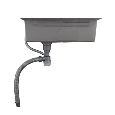 Metora Two Outlets Waterfall Faucet Kitchen Sink with Digital Temperature Display & LED Lighting-KS2208