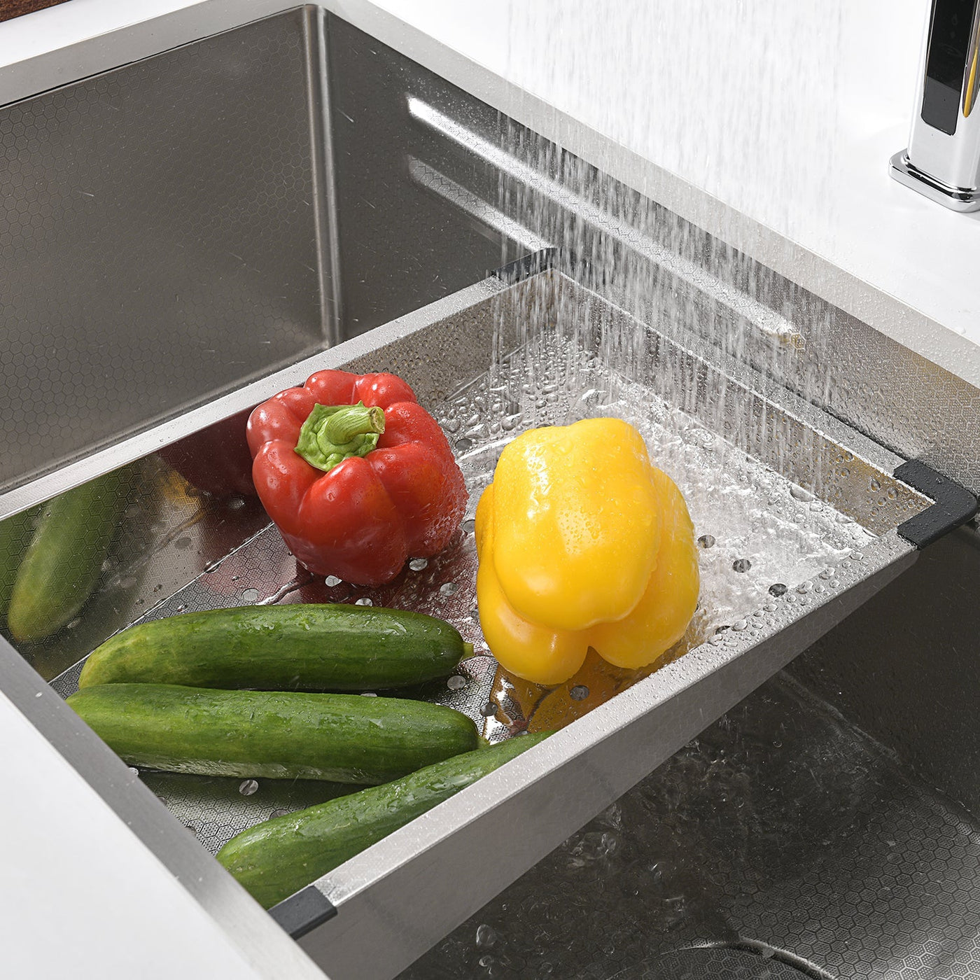 Metora Single Bowl Honeycomb Embossed Anti-scratch Kitchen Sink-KS2201