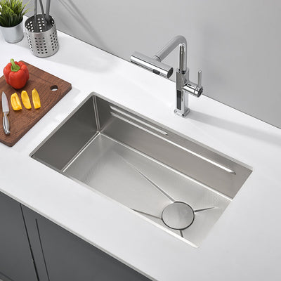 Metora Single Bowl Honeycomb Embossed Anti-scratch Kitchen Sink-KS2201