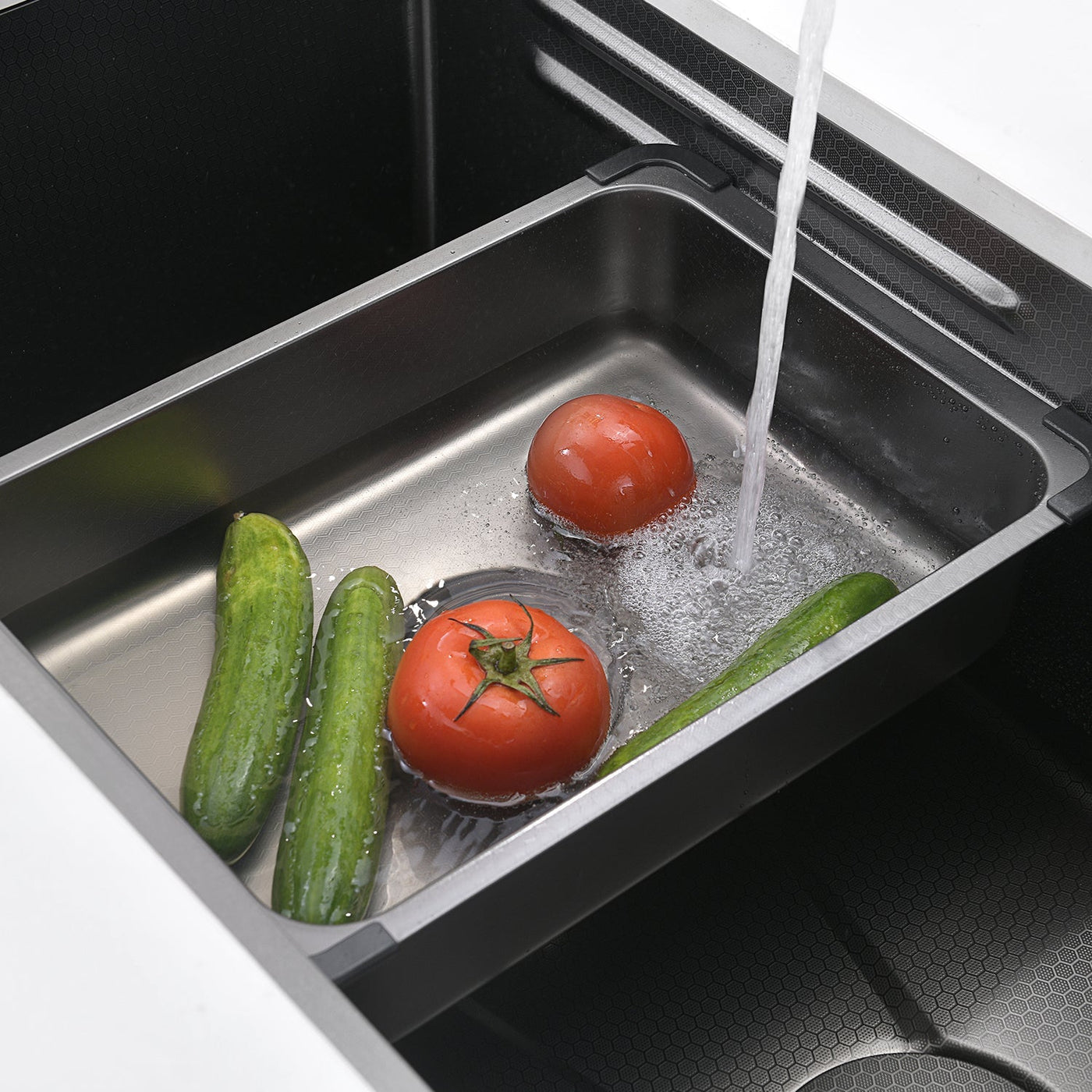 Metora Single Bowl Honeycomb Embossed Anti-scratch Kitchen Sink-KS2201